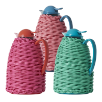 Thermo Flask Coffee Pots With Colourful Weave By Rice DK